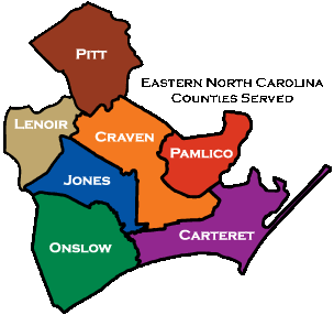 Eastern NC Counties Served