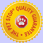 Pet Stop guarantee emblem