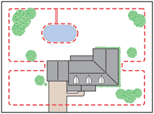 Outdoor fence illustration